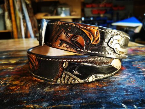Custom Made Belt with your Hand tooled design