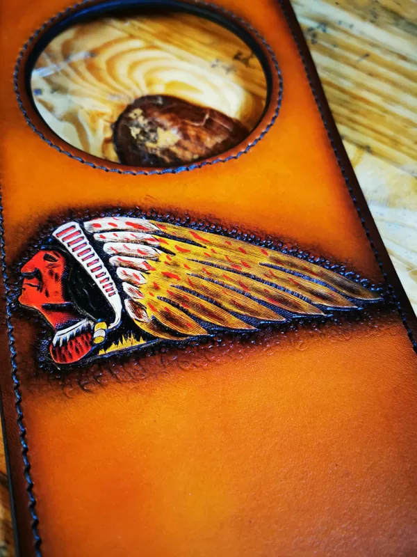Tooled leather