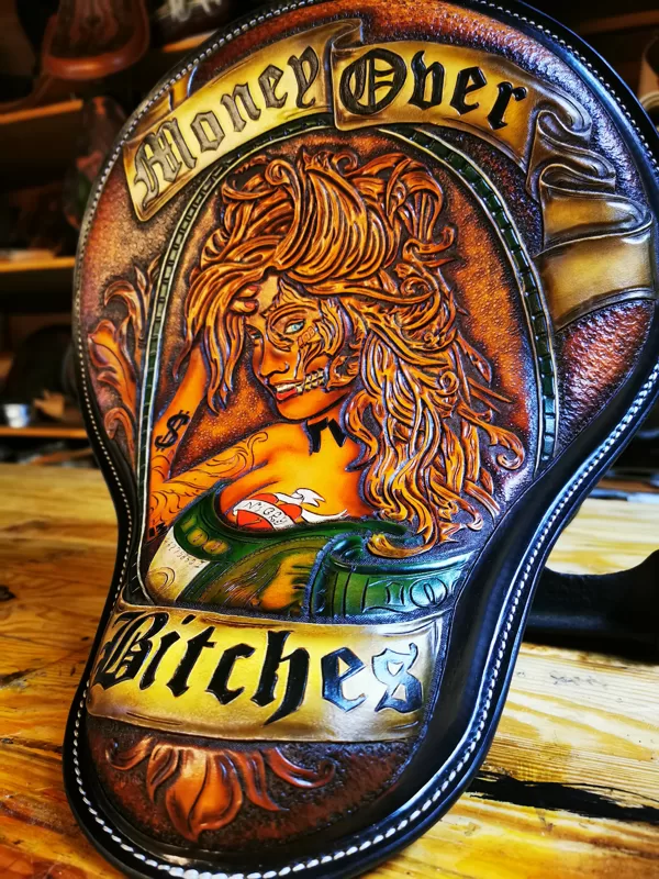 Custom made chopper solo seat 